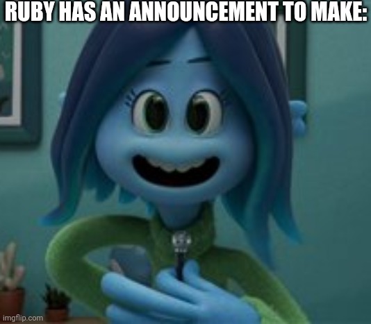 She has an announcement to make (animation) 