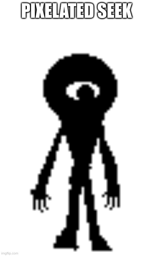 i made a pixelated version of seek from doors | PIXELATED SEEK | image tagged in pixel seek,doors,roblox | made w/ Imgflip meme maker