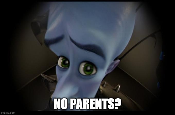 No B****es? | NO PARENTS? | image tagged in no b es | made w/ Imgflip meme maker