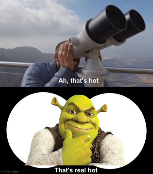 Try not to Simp Challenge *IMPOSSIBLE* | image tagged in that s hot,shrek sexy face | made w/ Imgflip meme maker