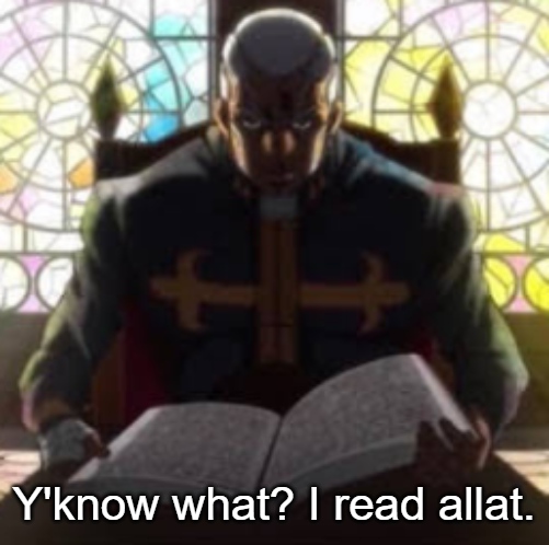 Y'know what? I read allat. Blank Meme Template