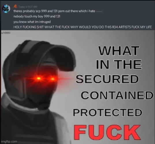 a scp foundation guard has had enough | image tagged in the foundation | made w/ Imgflip meme maker