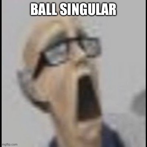screm | BALL SINGULAR | image tagged in screm | made w/ Imgflip meme maker