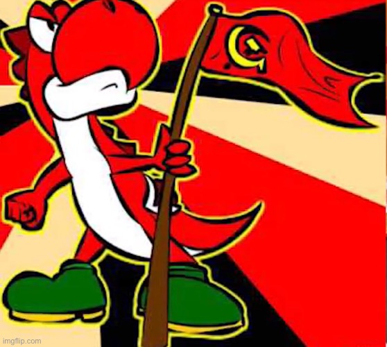 Communist yoshi | image tagged in communist yoshi | made w/ Imgflip meme maker