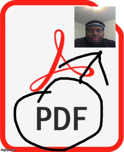 PDF icon | image tagged in pdf icon | made w/ Imgflip meme maker