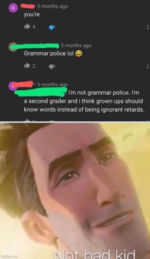 grammar police | made w/ Imgflip meme maker