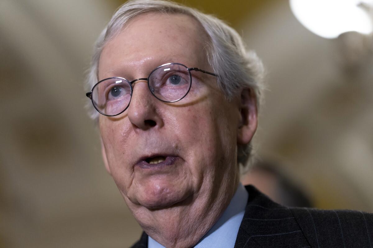 Mitch McConnell freezes up again Blank Meme Template