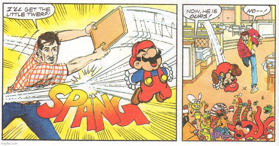 Oh No Mario! | image tagged in mario,comics | made w/ Imgflip meme maker