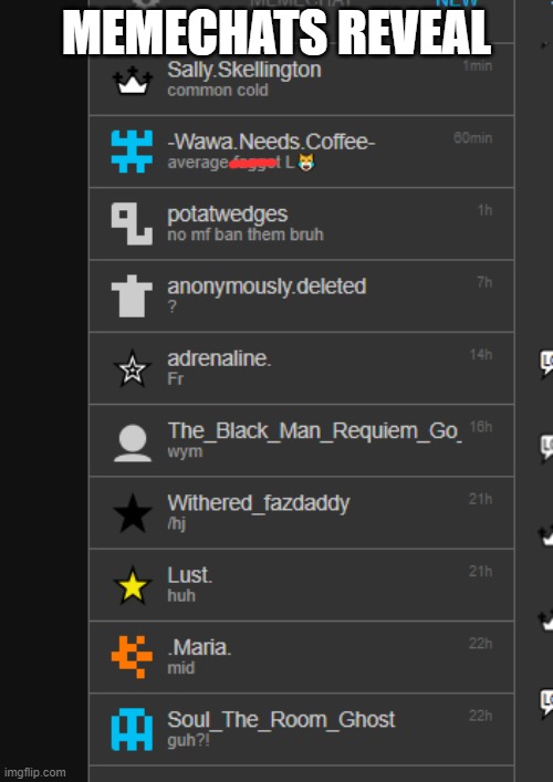 MEMECHATS REVEAL | made w/ Imgflip meme maker
