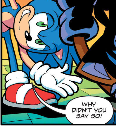 sonic why didnt you say so Blank Meme Template