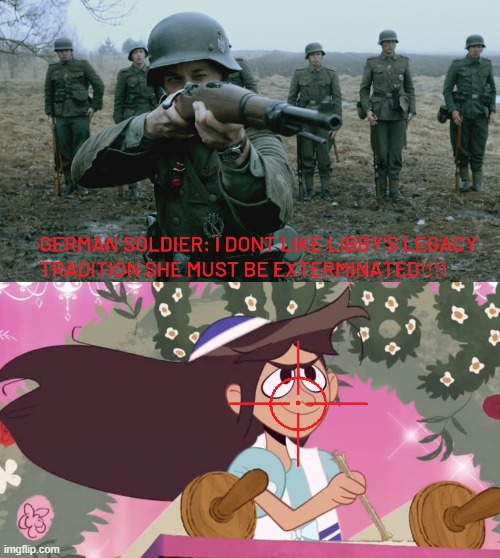 german soldier shoots libby stein | image tagged in germany,ww2,the ghost and molly mcgee | made w/ Imgflip meme maker