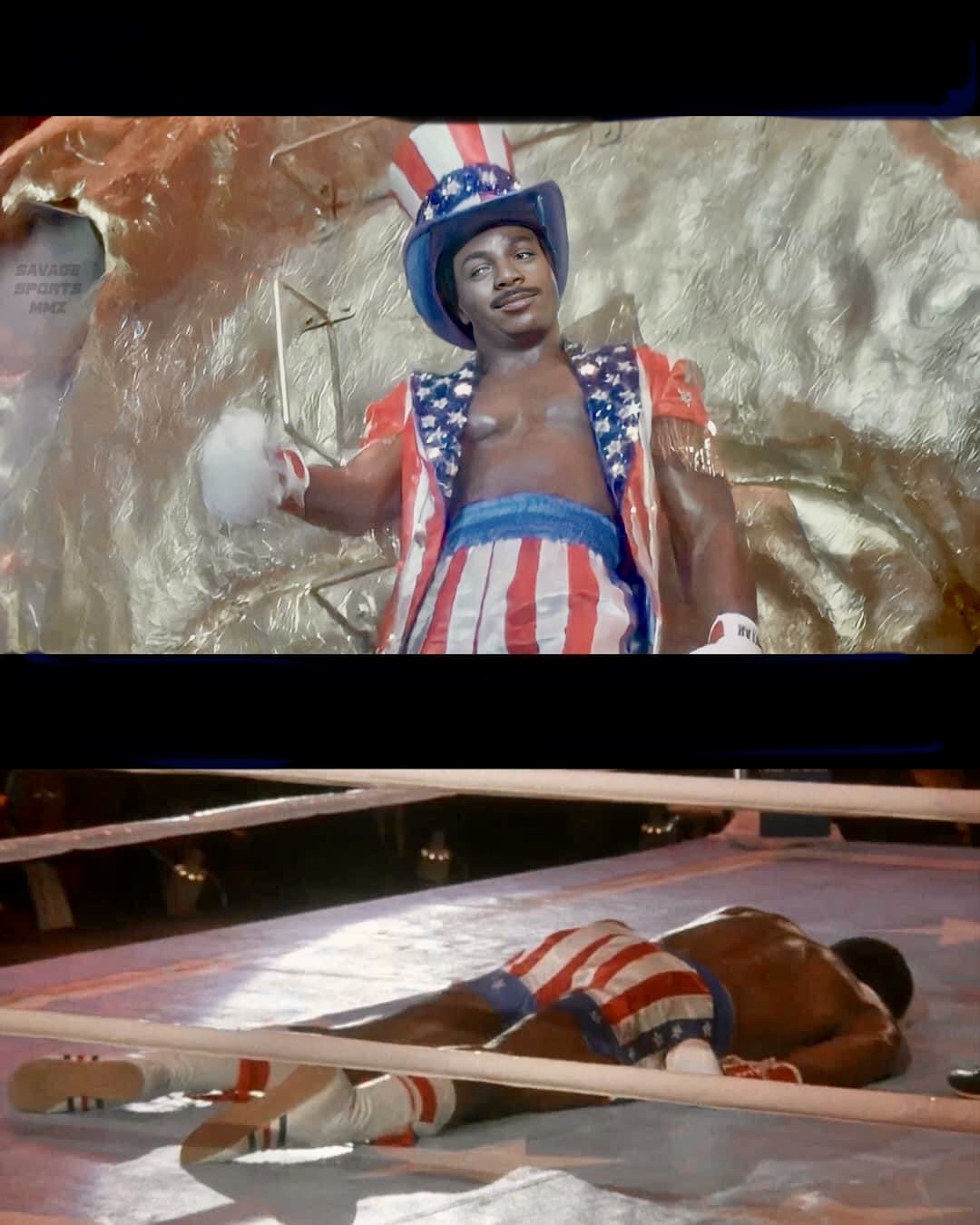 Apollo creed before and after Blank Meme Template