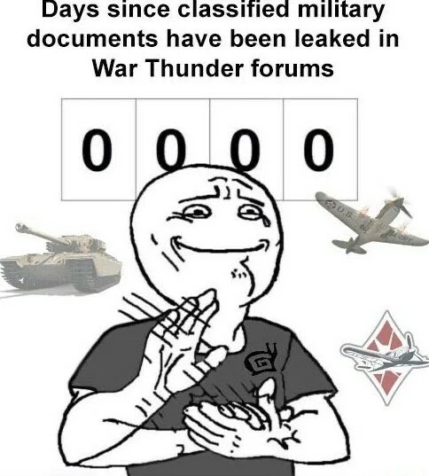 High Quality WarThunder leaks Blank Meme Template