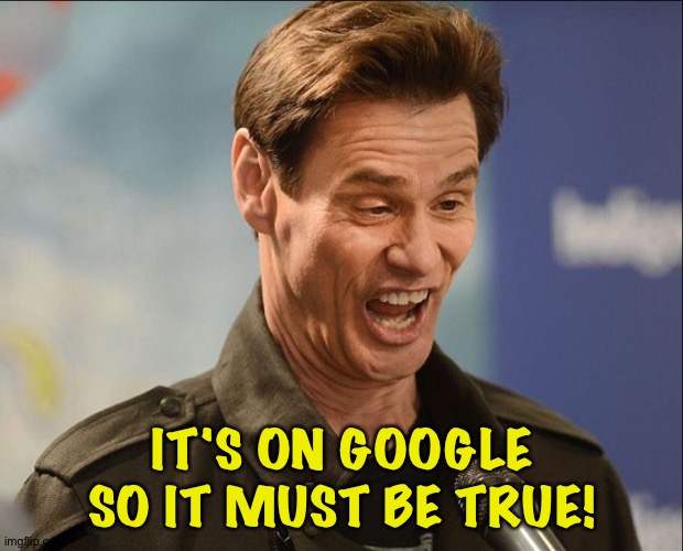 DOOFUS | IT'S ON GOOGLE SO IT MUST BE TRUE! | image tagged in doofus | made w/ Imgflip meme maker