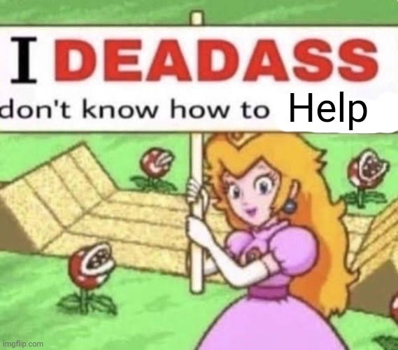 i deadass dont know how to respond | Help | image tagged in i deadass dont know how to respond | made w/ Imgflip meme maker