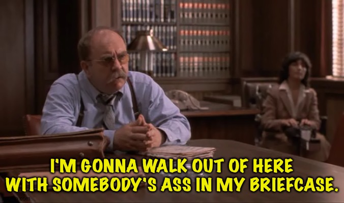 The good old days when  Republicans were Republicans and not MAGAts | I'M GONNA WALK OUT OF HERE WITH SOMEBODY'S ASS IN MY BRIEFCASE. | image tagged in wilford brimley absence of malice | made w/ Imgflip meme maker