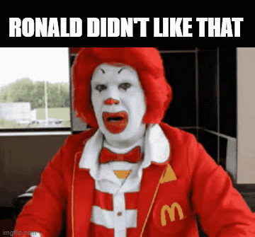 ronald disapproves - Imgflip