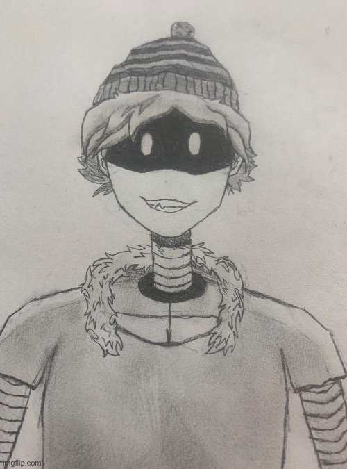 Guess who this is | image tagged in drawing,uzi,murder drones | made w/ Imgflip meme maker