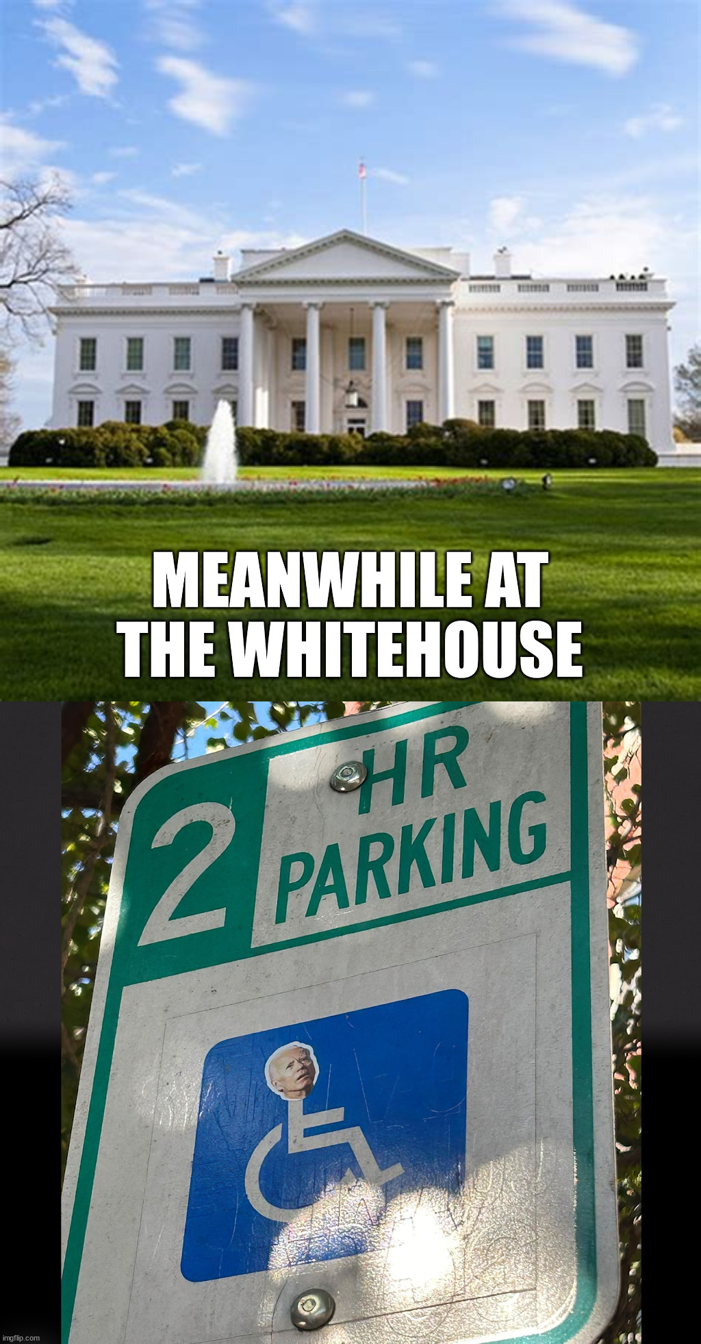 Many politicians need this. Stop electing the mentally disabled. | MEANWHILE AT THE WHITEHOUSE | image tagged in whitehouse | made w/ Imgflip meme maker