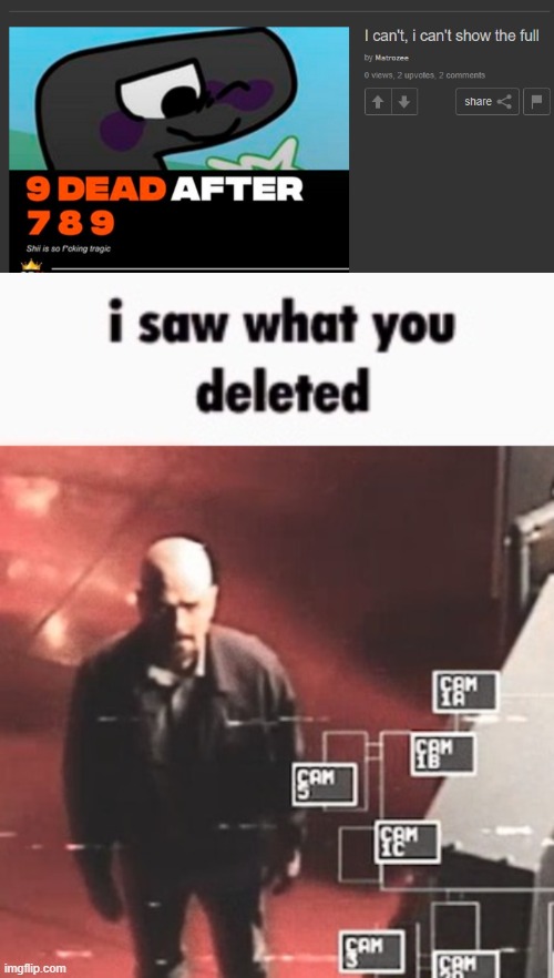 image tagged in i saw what you deleted | made w/ Imgflip meme maker