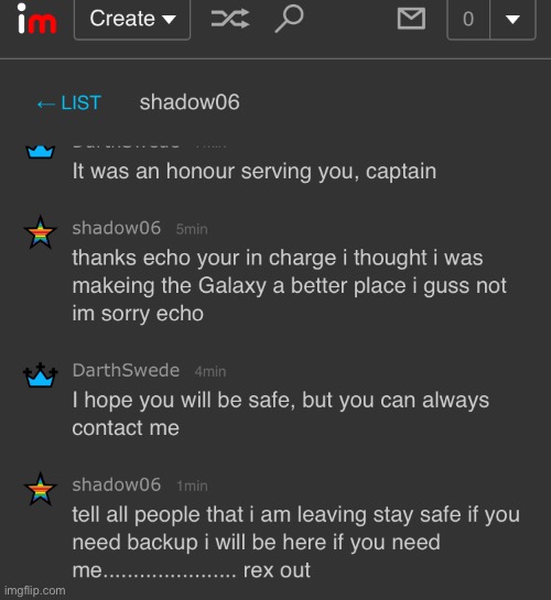 He is seriously leaving... don’t joke about this, he was a kind user | made w/ Imgflip meme maker