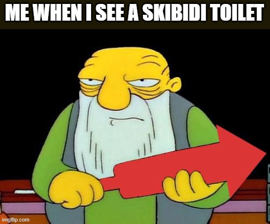 no...stop the cringe | ME WHEN I SEE A SKIBIDI TOILET | image tagged in that's a downvotin' v2,skibidi toilet,cringe,this tag is not important | made w/ Imgflip meme maker