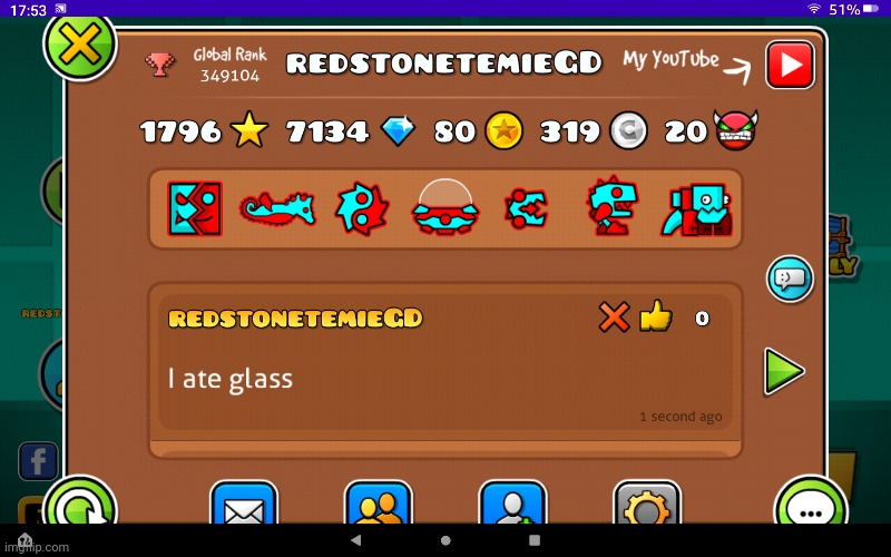 I got 20 demons today | image tagged in geometry dash | made w/ Imgflip meme maker