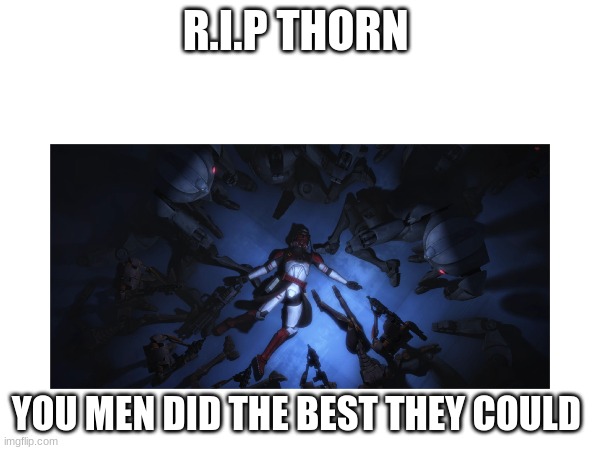 R.I.P THORN; YOU MEN DID THE BEST THEY COULD | made w/ Imgflip meme maker