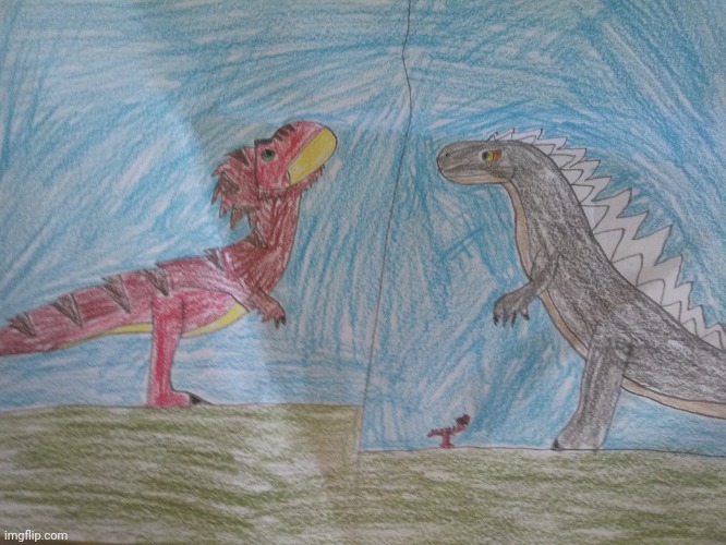 Tyrex meets Godzilla | made w/ Imgflip meme maker