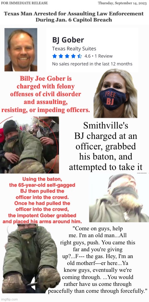 Ode To Billy Joe | image tagged in assault,domestic terrorists,losers,treason,traitors,safety in numbers | made w/ Imgflip meme maker