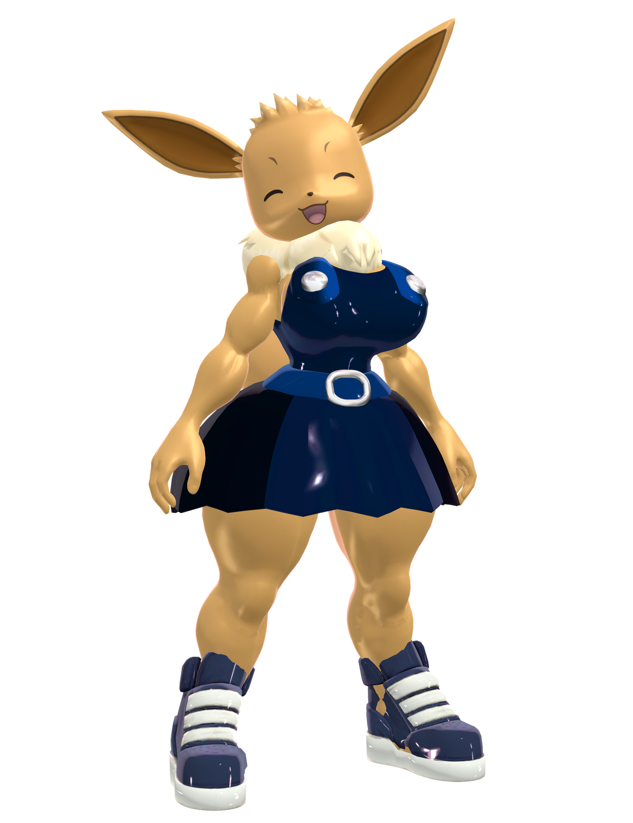 Curvy Female Eevee Blank Meme Template