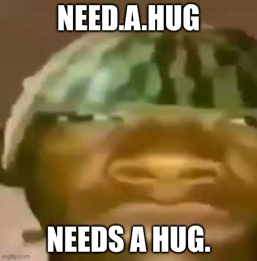 Crap Post 7: Need.A.Hug | NEED.A.HUG; NEEDS A HUG. | image tagged in shitpost | made w/ Imgflip meme maker