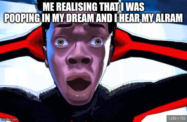 RAHHHHH | ME REALISING THAT I WAS POOPING IN MY DREAM AND I HEAR MY ALRAM | image tagged in fun | made w/ Imgflip meme maker