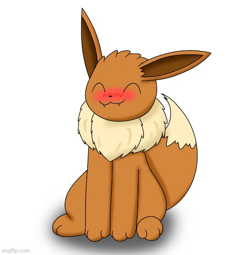Caption this | image tagged in blushing eevee | made w/ Imgflip meme maker