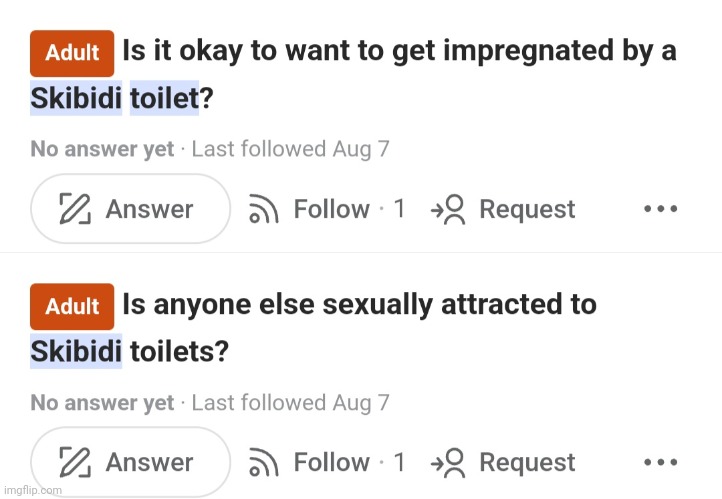 Quora is WILD ya'll ??? | image tagged in skibidi toilet | made w/ Imgflip meme maker