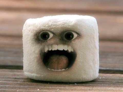 High Quality Marshmallow Scream Blank Meme Template
