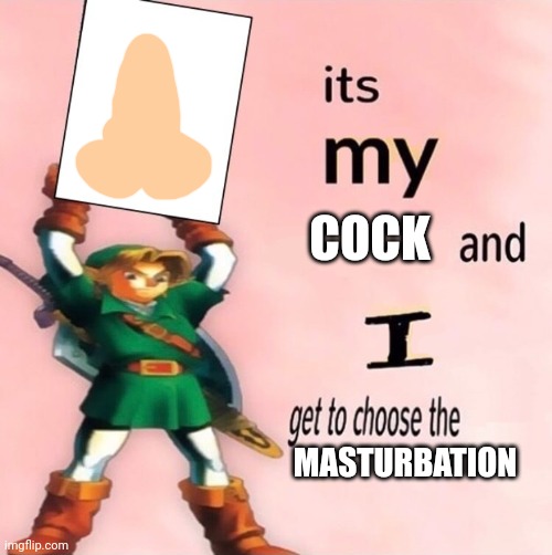 It's my ... and I get to choose the ... | COCK MASTURBATION | image tagged in it's my and i get to choose the | made w/ Imgflip meme maker