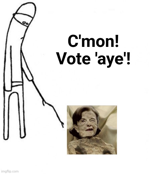 c'mon do something | C'mon!
Vote 'aye'! | image tagged in c'mon do something | made w/ Imgflip meme maker