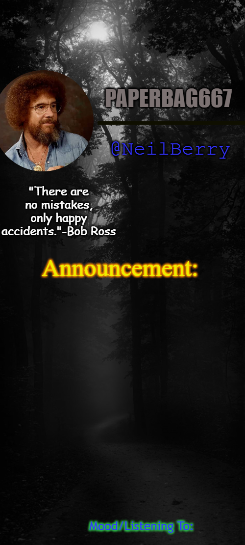 PB667 announcement temp Blank Meme Template