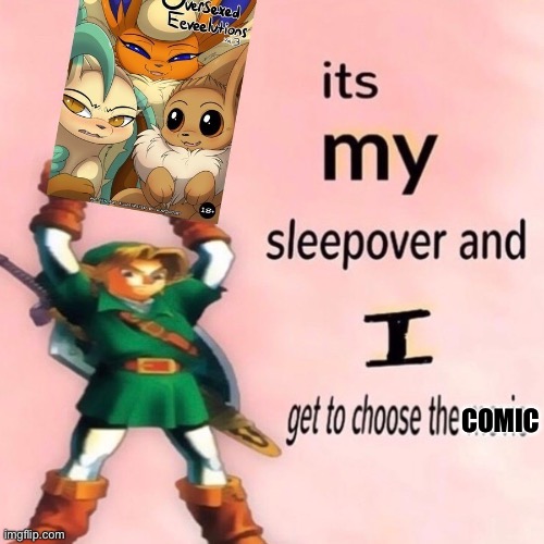 A comic for a sleepover | COMIC | image tagged in pokemon,the legend of zelda | made w/ Imgflip meme maker