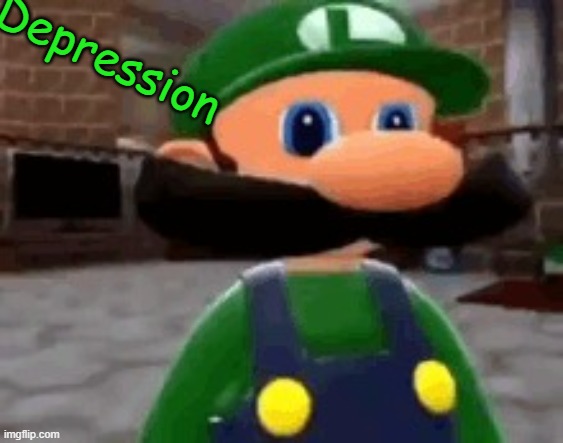 nothing | Depression | image tagged in where mario | made w/ Imgflip meme maker