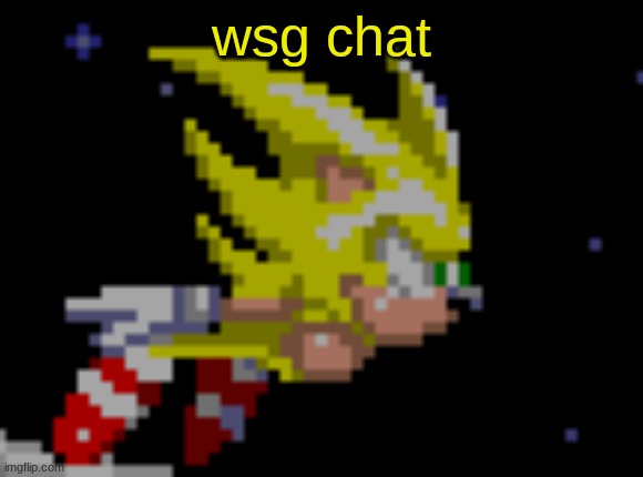 S.Sonic temp #1 | wsg chat | image tagged in s sonic temp 1 | made w/ Imgflip meme maker