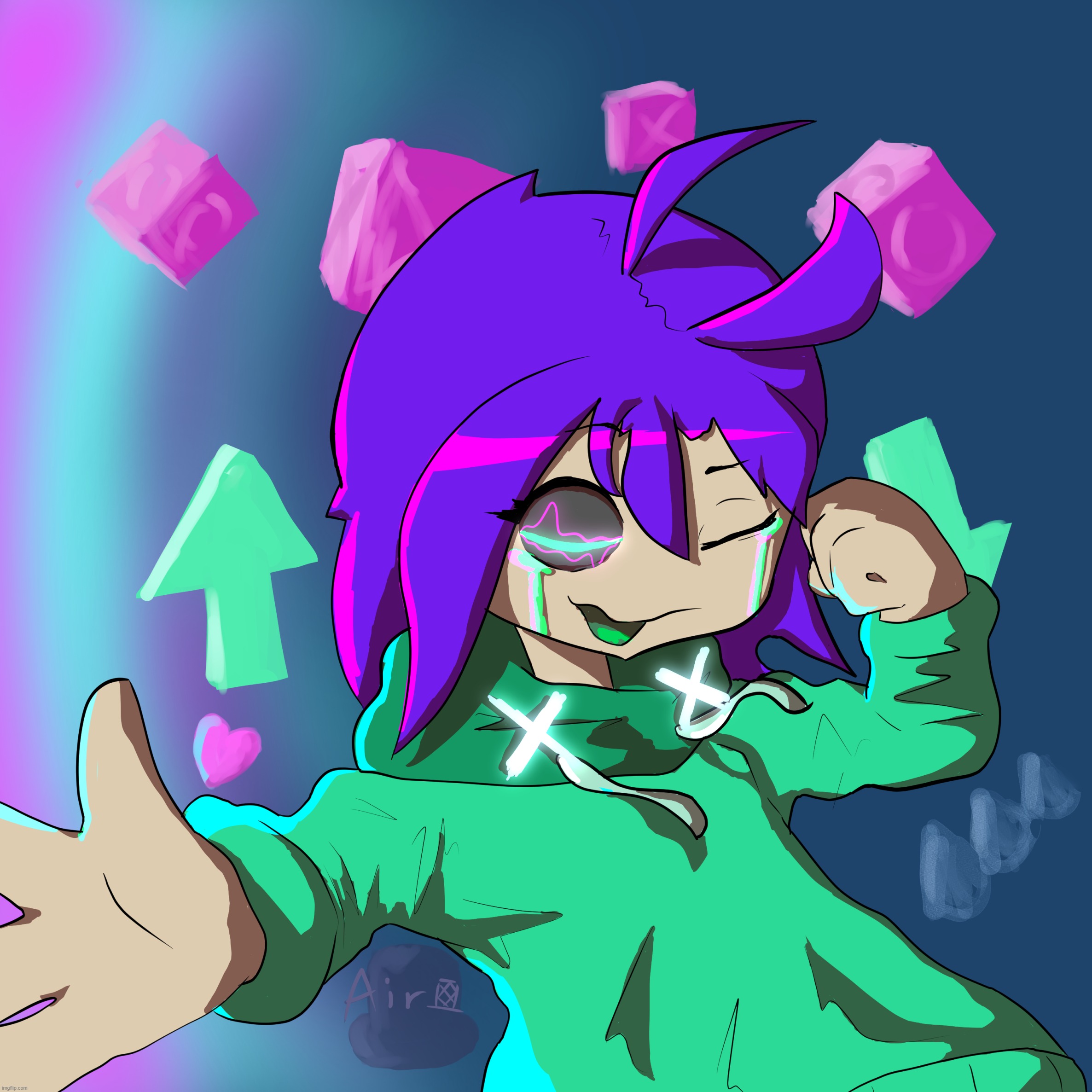 energy music girl | made w/ Imgflip meme maker