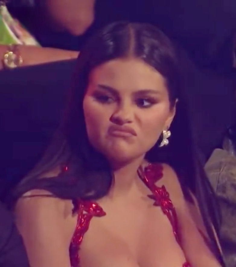 High Quality Selena Gomez Frown Blank Meme Template