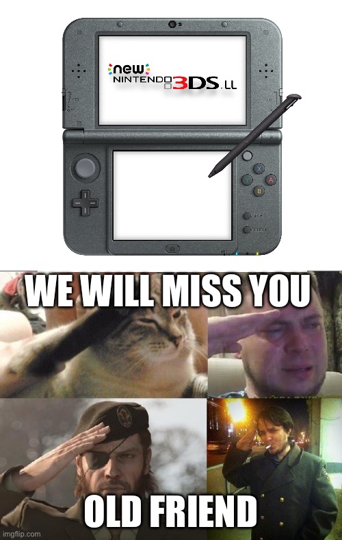 :’( | WE WILL MISS YOU; OLD FRIEND | image tagged in ozon's salute | made w/ Imgflip meme maker