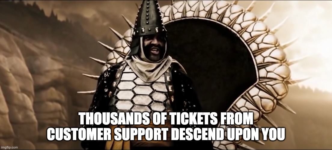 customer service meme - support tickets