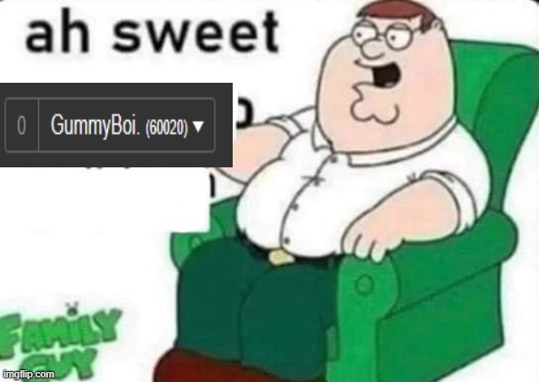 I HIT 60K | image tagged in ah sweet peter griffin | made w/ Imgflip meme maker