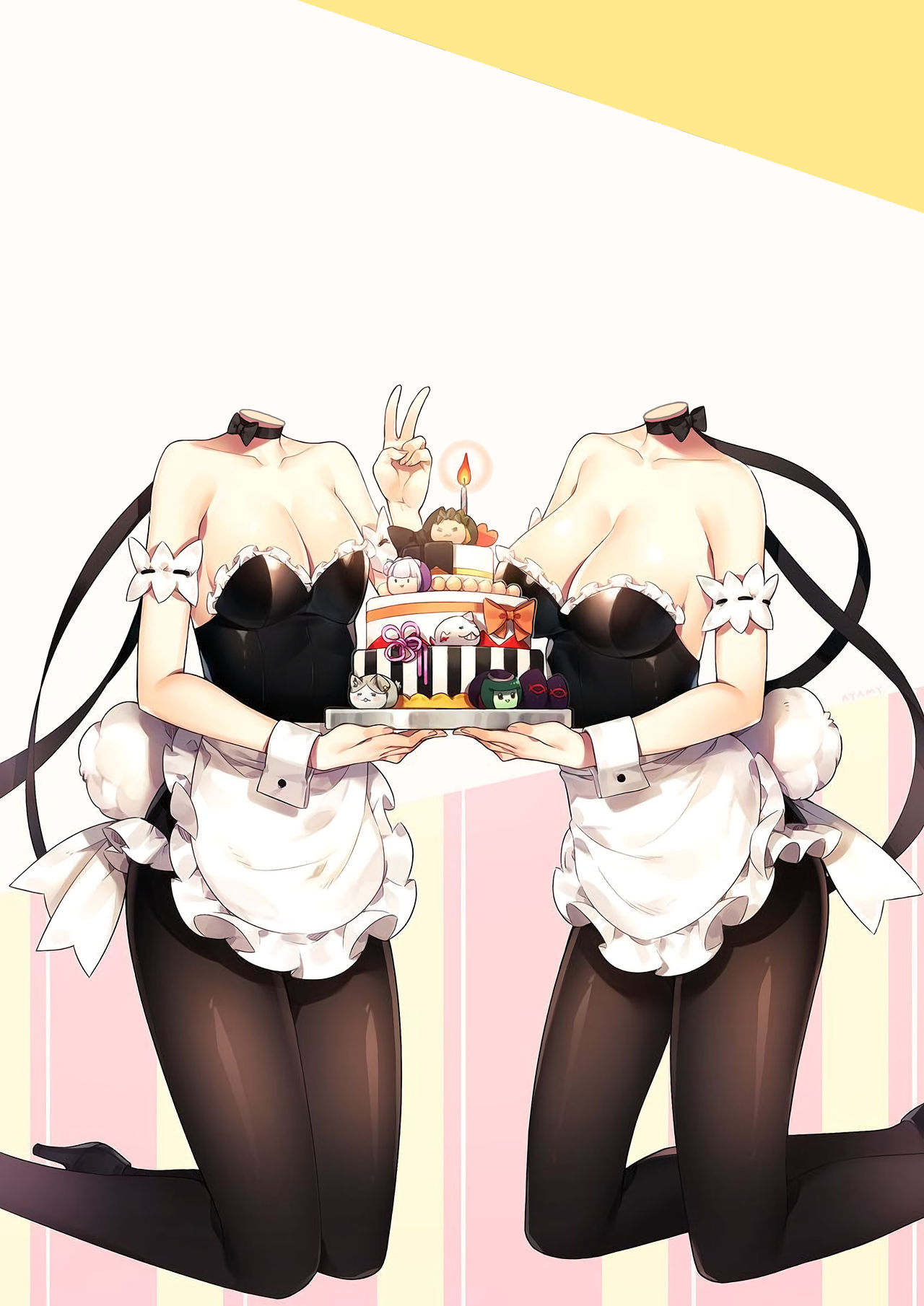 High Quality headless maids Blank Meme Template