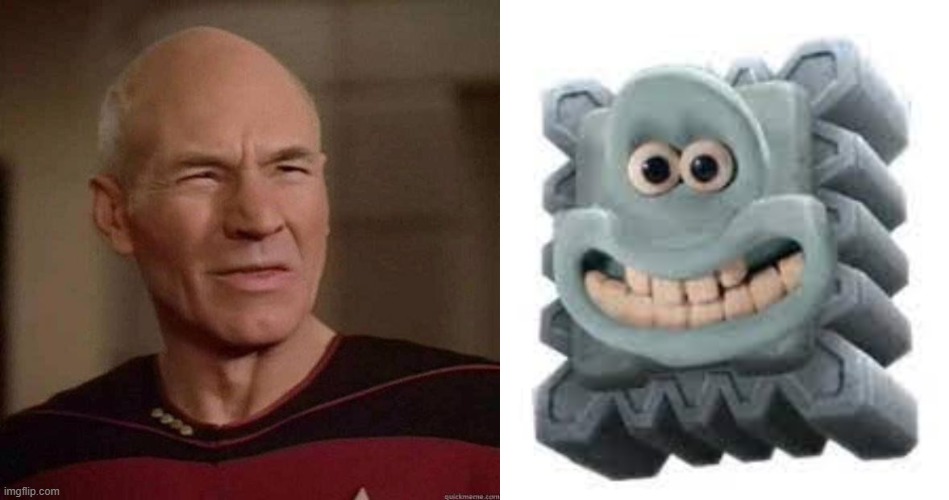 image tagged in dafuq picard,wallice,thwomp,cursed image | made w/ Imgflip meme maker