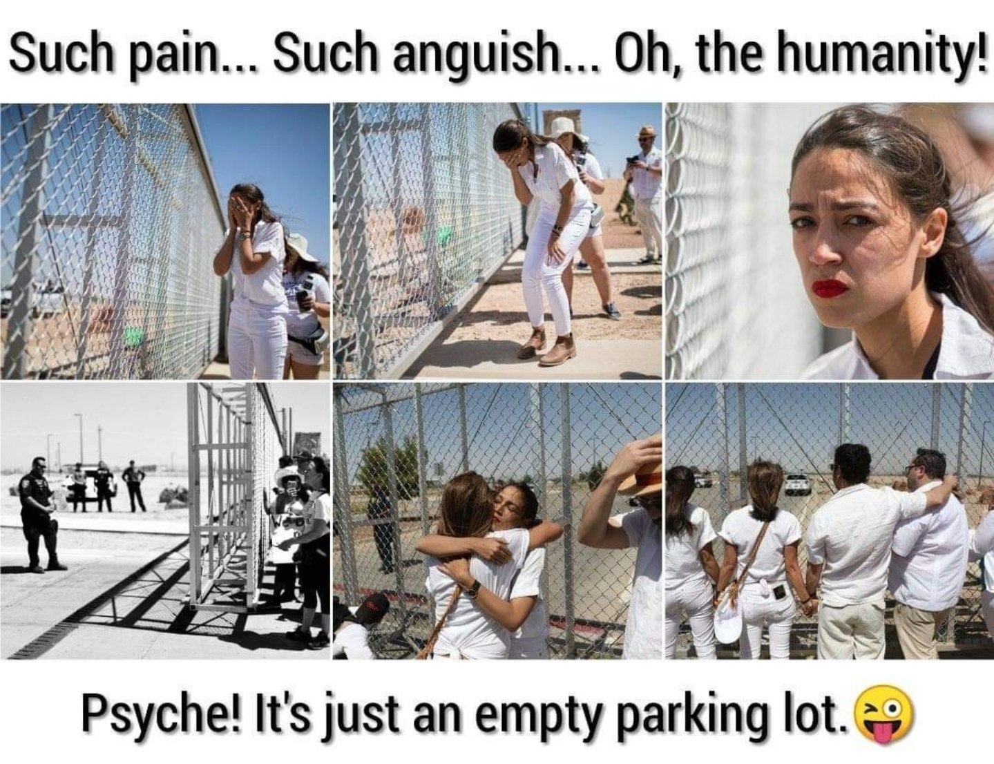 High Quality Remember AOC's Trip To The Border? Blank Meme Template